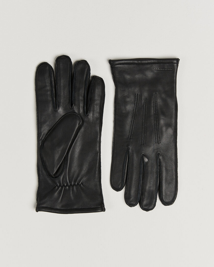 J.Lindeberg Milo Leather Glove Black – Musta