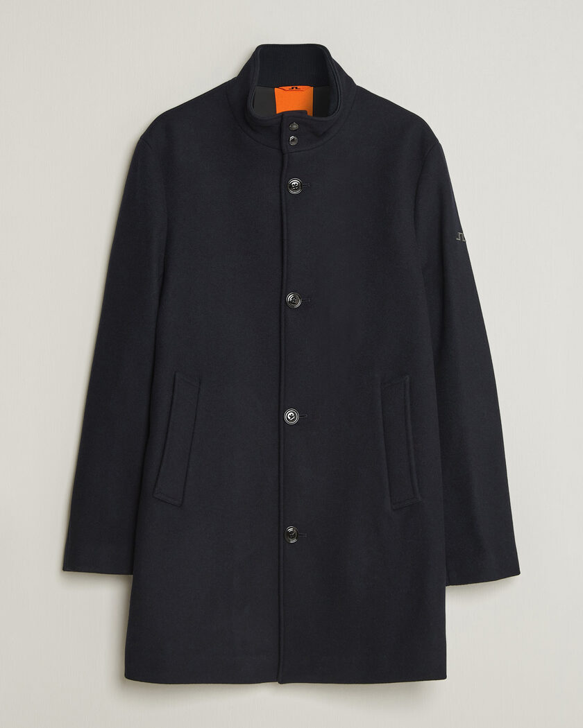 J.Lindeberg Lexon Wool Coat JL Navy – Sininen