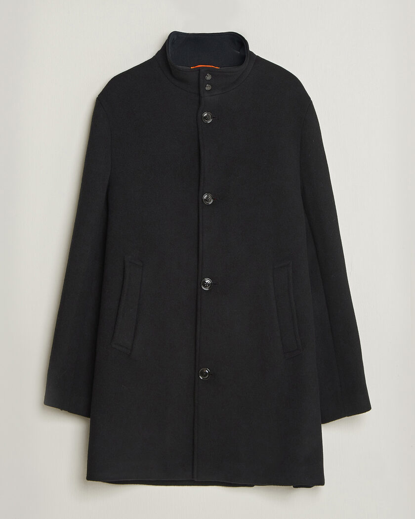 J.Lindeberg Lexon Wool Coat Black – Musta