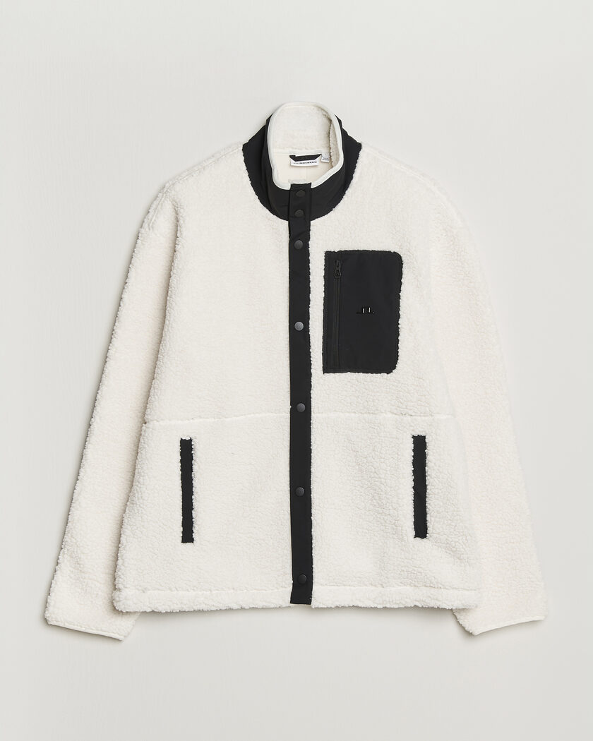 J.Lindeberg Marshall Pile Full Zip Tofu – Valkoinen
