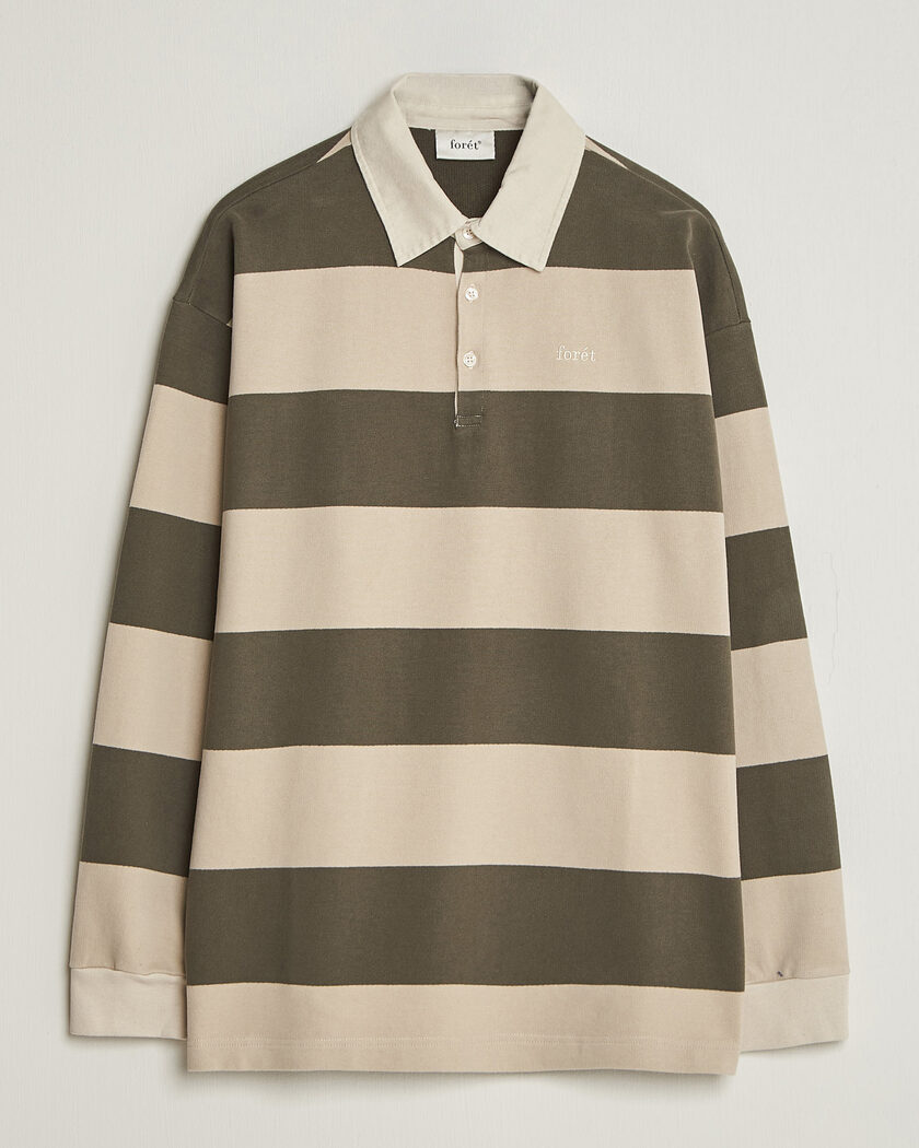 Forét Match Rugby Sweatshirt Wood Stripe – Vihreä