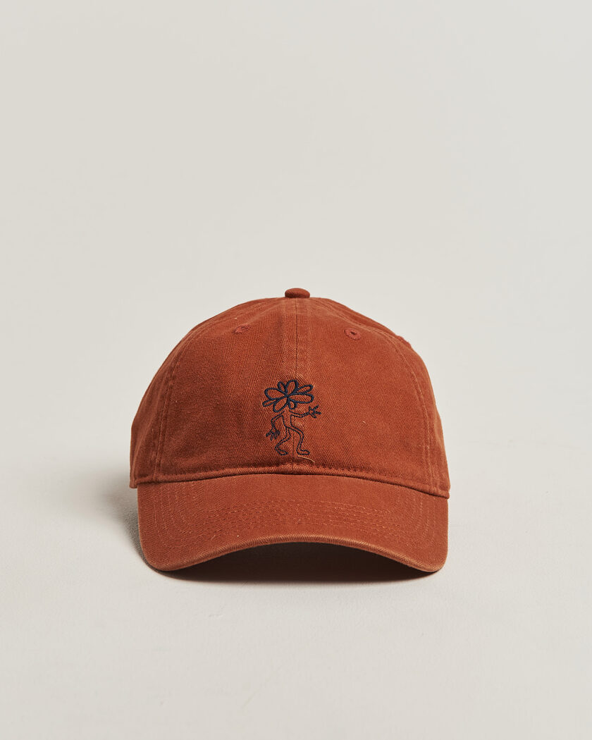 Forét Tree Washed Herringbone Cap Brown – Ruskea