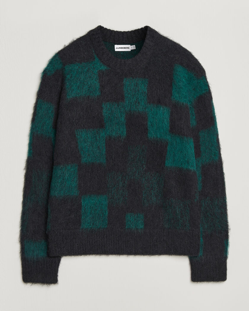 J.Lindeberg Hank Graphic Knitted Sweater Forest Biome – Monivärinen