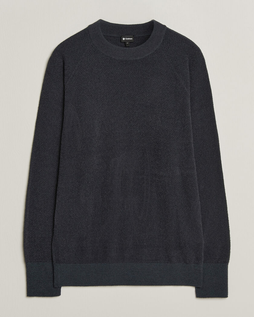Goldwin Mesh Pile Crew Neck Wolf Gray – Harmaa