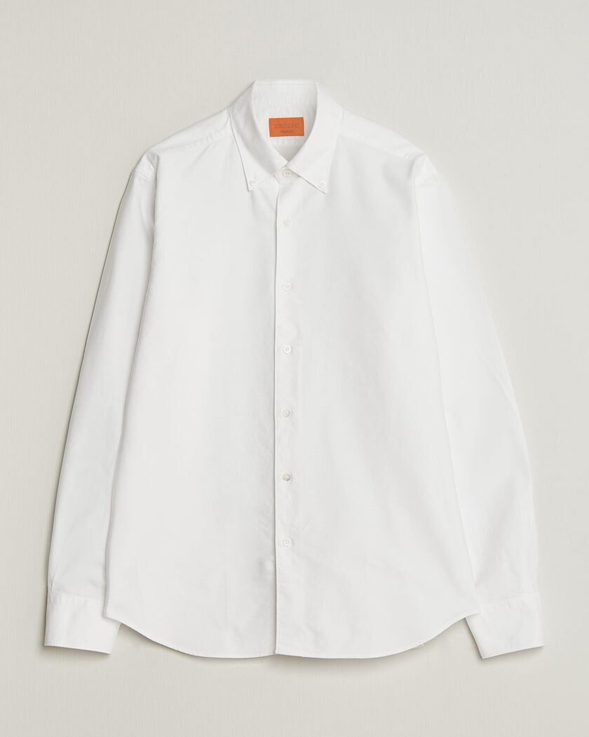 Grigio Oxford Button Down Shirt White – Valkoinen