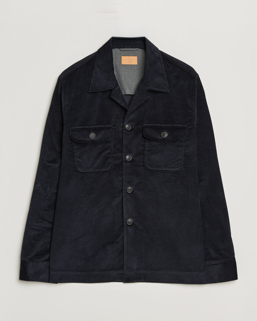 Grigio Corduroy Overshirt Navy – Sininen