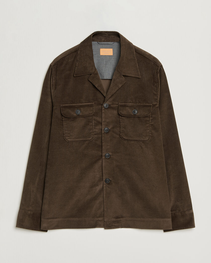 Grigio Corduroy Overshirt Dark Brown – Ruskea