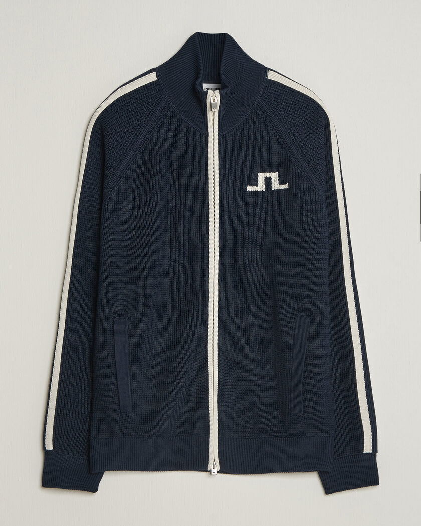 J.Lindeberg Craig Knitted Full Zip JL Navy – Sininen