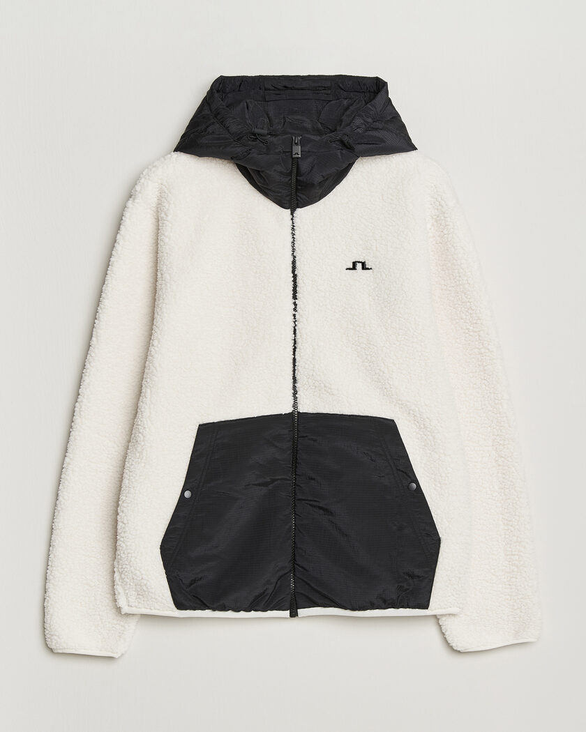 J.Lindeberg Varek Hybrid Hooded Full Zip Tofu – Monivärinen