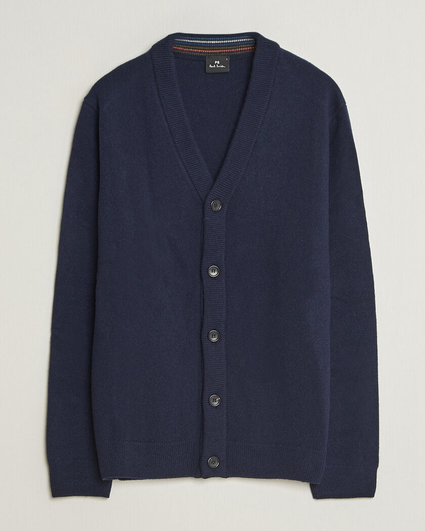 PS Paul Smith Wool Knitted Cardigan Navy – Sininen