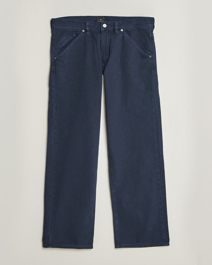 PS Paul Smith Relaxed Fit 5-Pocket Pants Navy – Sininen