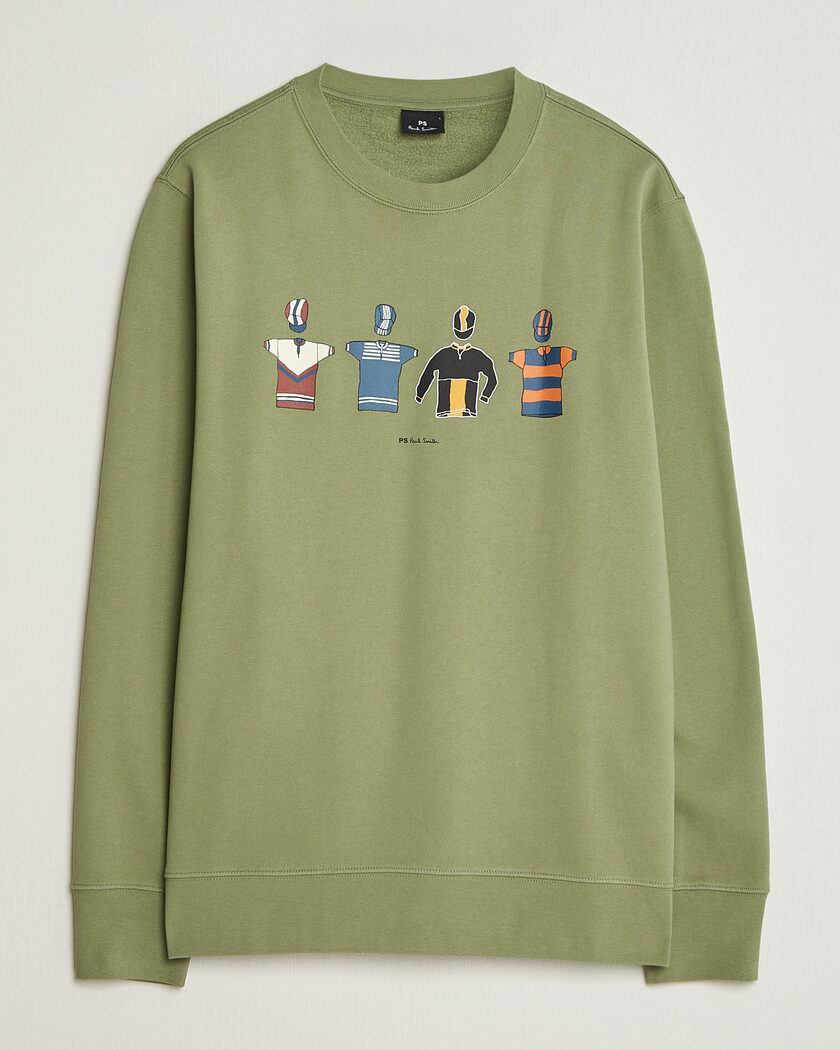 PS Paul Smith Cycle Jersey's Crew Sweatshirt Green – Vihreä