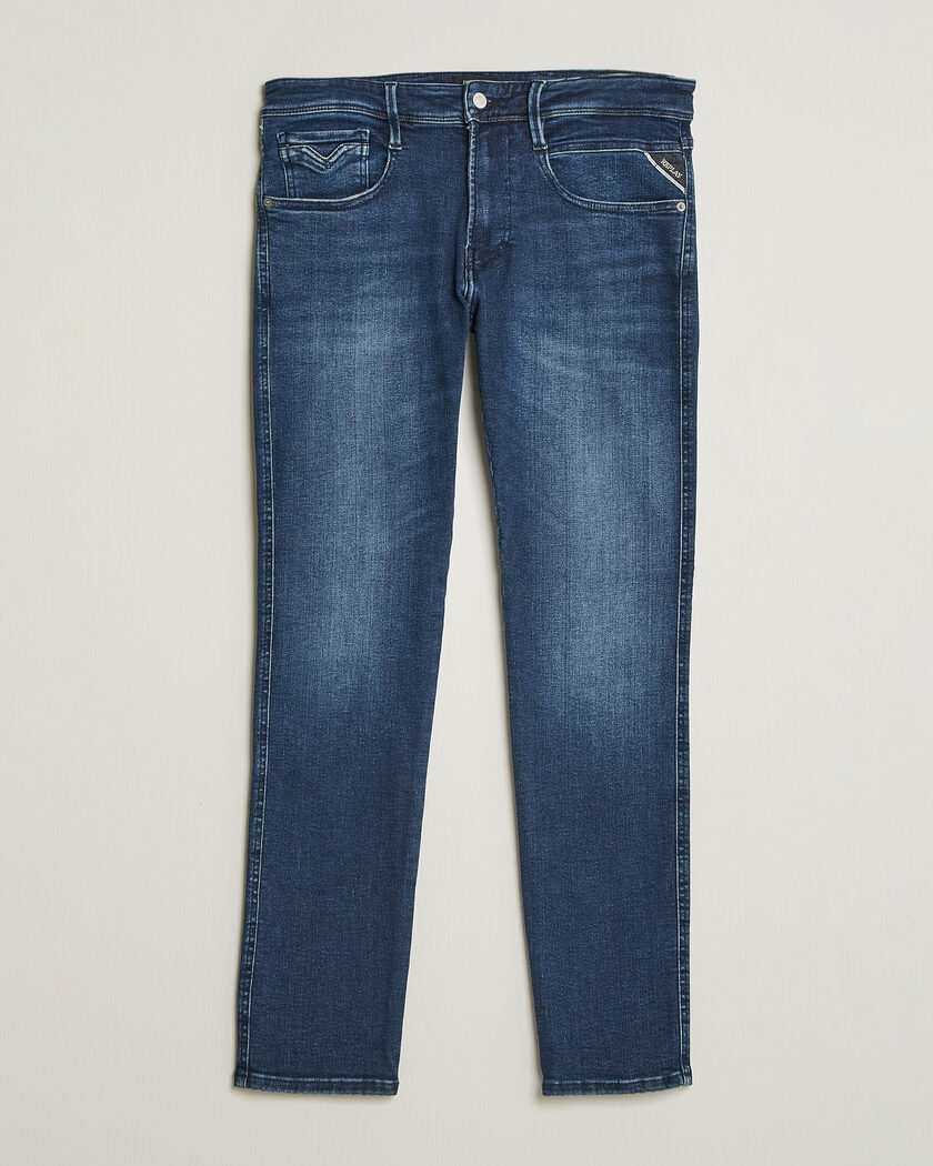 Replay Anbass Powerstretch Jeans Dark Blue – Sininen