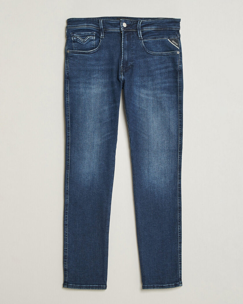 Replay Anbass Powerstretch Jeans Dark Blue – Sininen