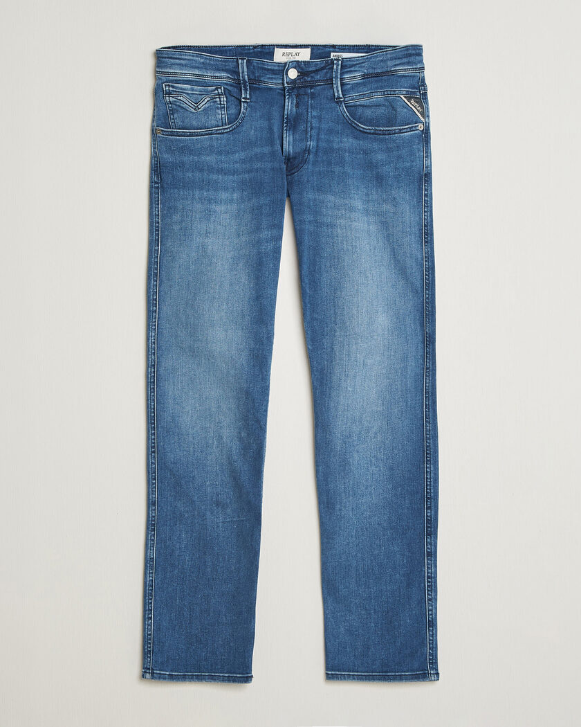 Replay Anbass Powerstretch Jeans Medium Blue – Sininen