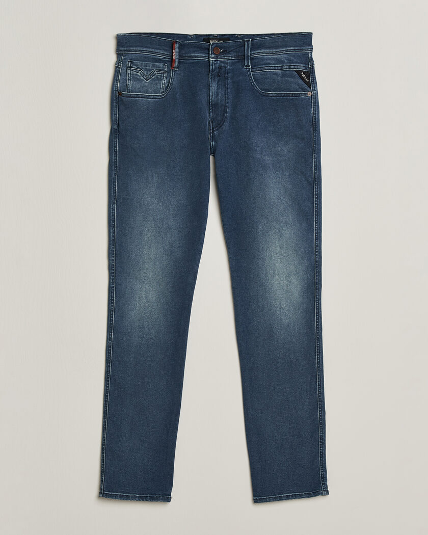 Replay Anbass Hyperflex Jeans Dark Blue – Sininen