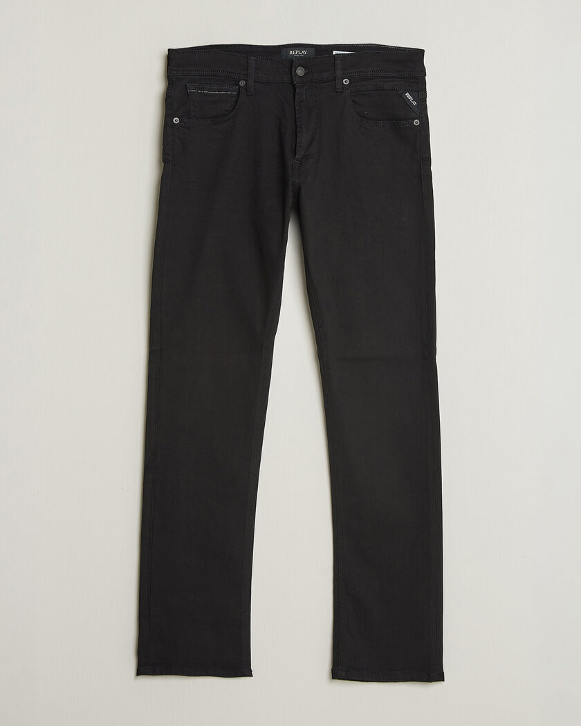 Replay Grover Powerstretch Jeans Stay Black – Musta
