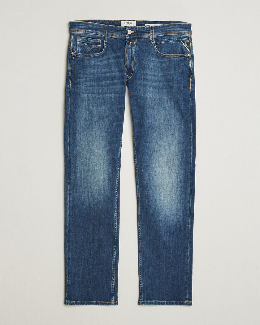 Replay Rocco Comfort Fit Super Stretch DNA Jeans Dark Blue - Sininen - Straight leg - Koko: W34L30