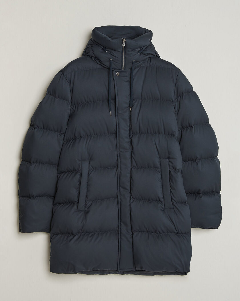 Herno Faux Fur Down Parka Navy – Sininen