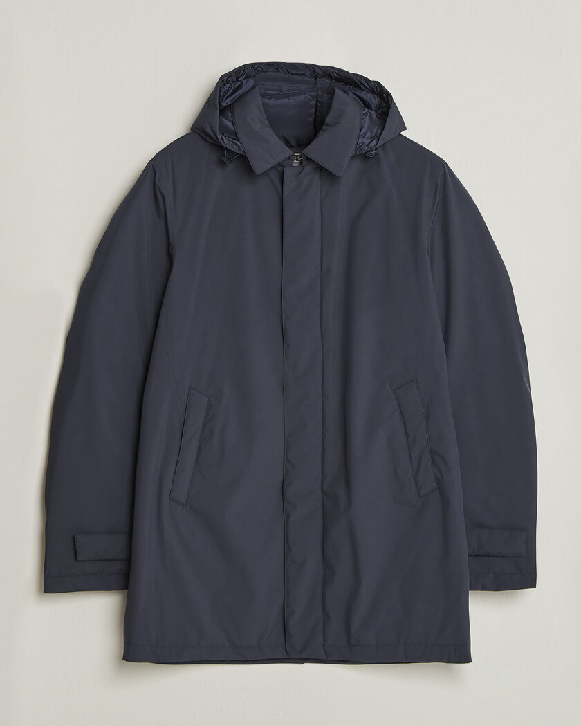 Herno Waterproof Nylon Coat Navy – Sininen