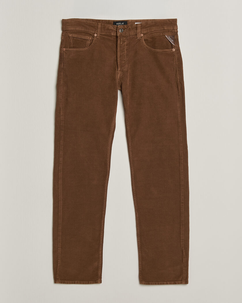 Replay Grover Corduroy 5-Pocket Pants Toffee Brown – Ruskea