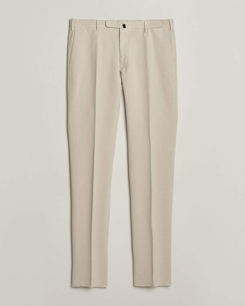 Incotex Slim Fit Soft Cotton Stretch Chinos Off White – Valkoinen