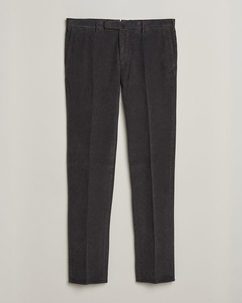 Incotex Slim Fit Baby Corduroy Trousers Dark Grey – Harmaa