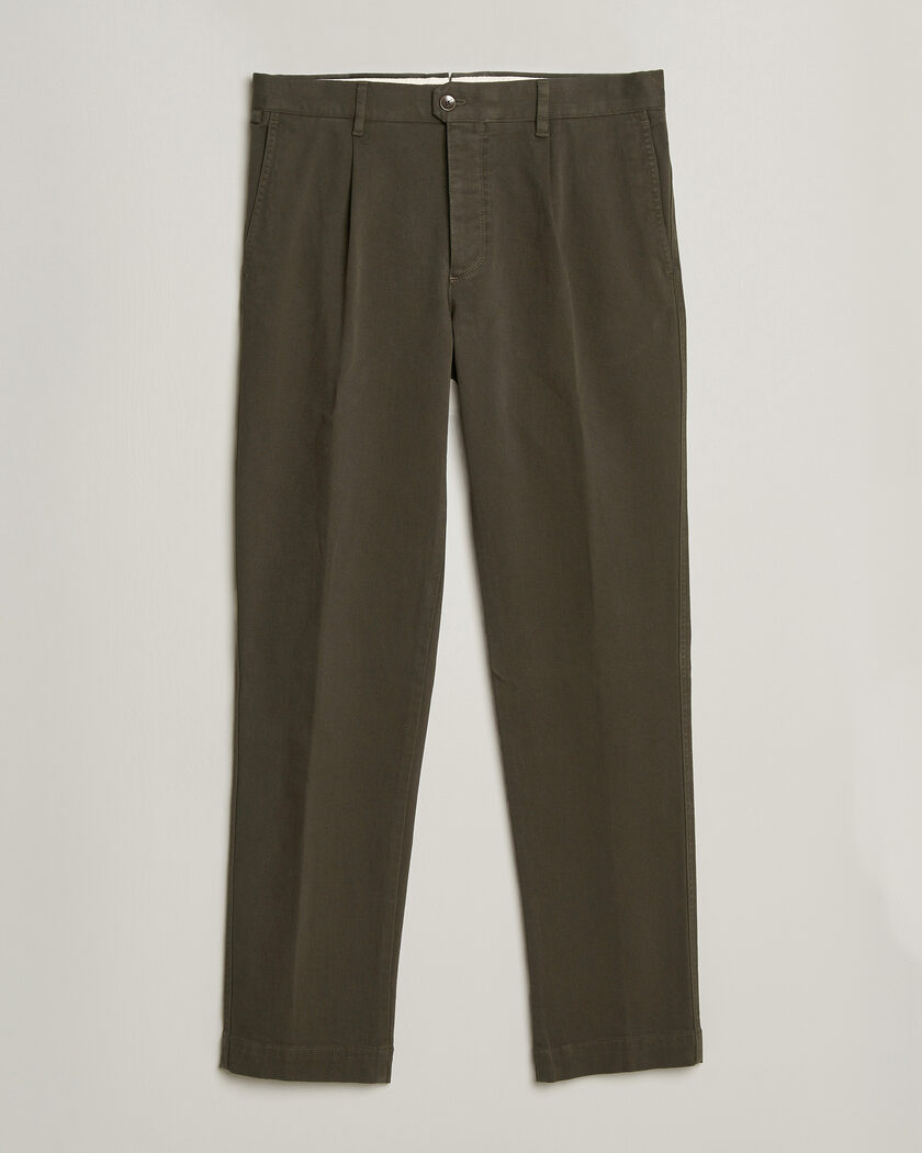 Incotex Regular Fit Cover Chinos Dark Green – Vihreä