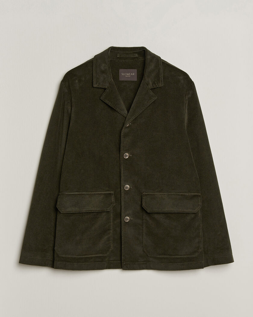 Incotex Corduroy Sports Jacket Forest Green – Vihreä