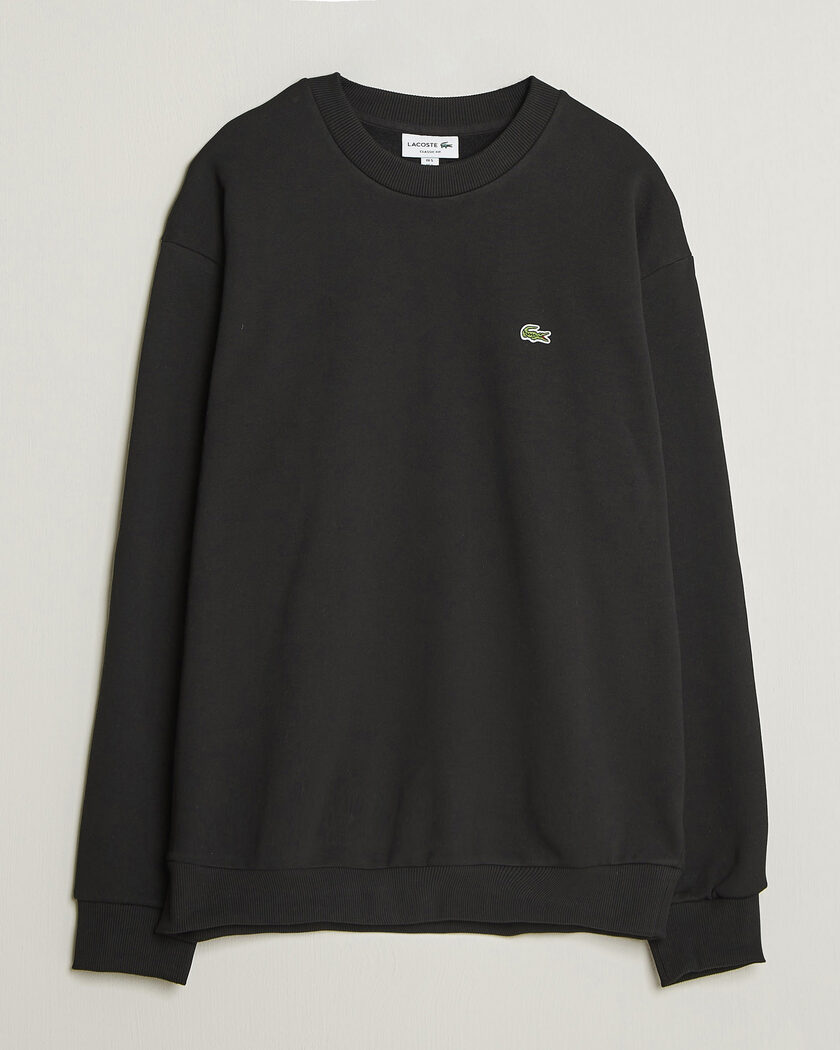 Lacoste Crew Neck Sweatshirt Black – Musta