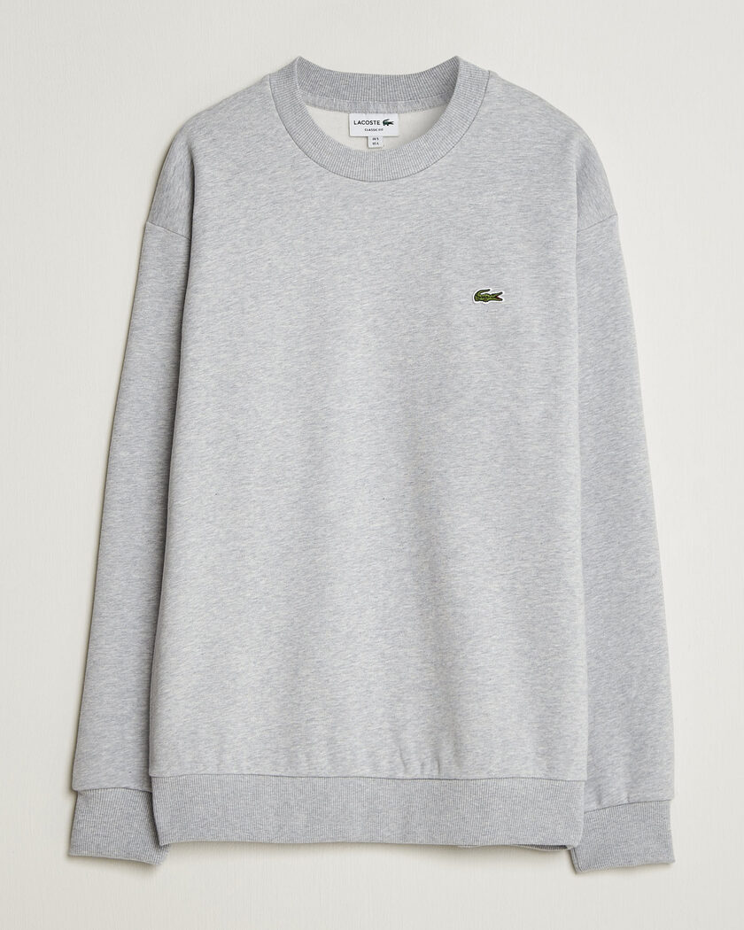 Lacoste Crew Neck Sweatshirt Silver Chine – Harmaa