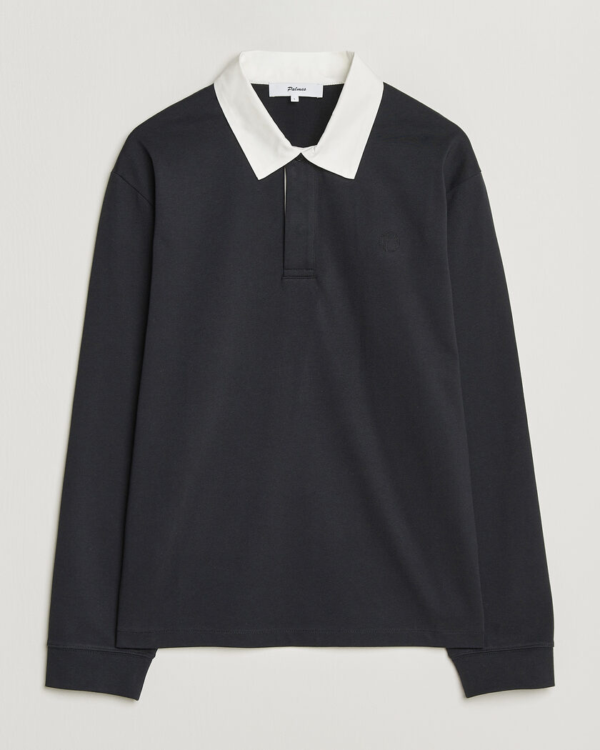 Palmes Ball Rugby Shirt Black – Musta