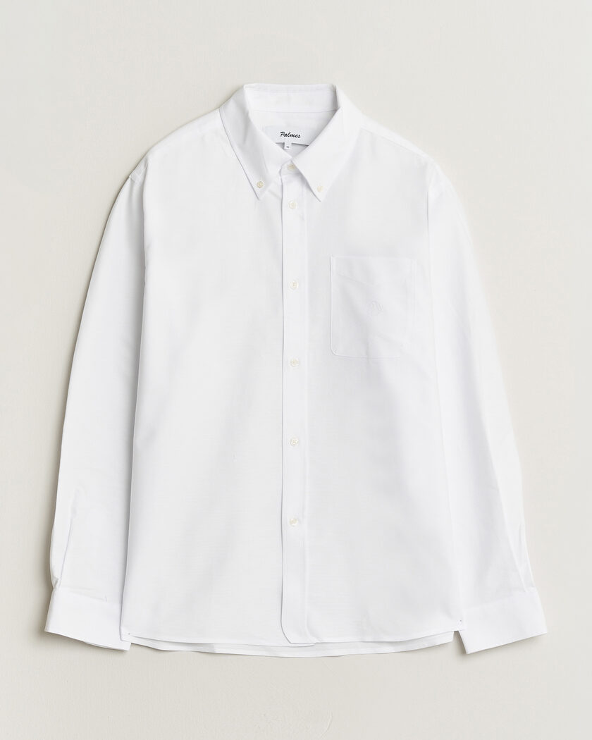 Palmes Deuce Oxford Shirt White – Valkoinen