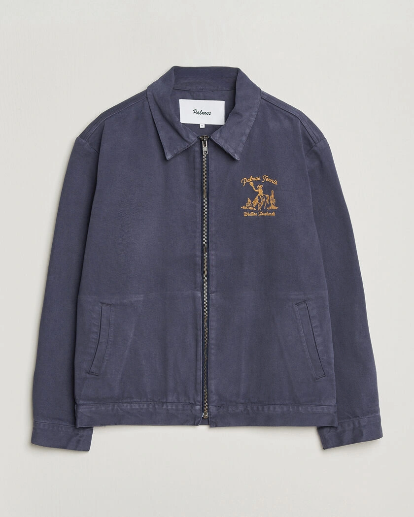 Palmes Western Zip Jacket Navy – Sininen
