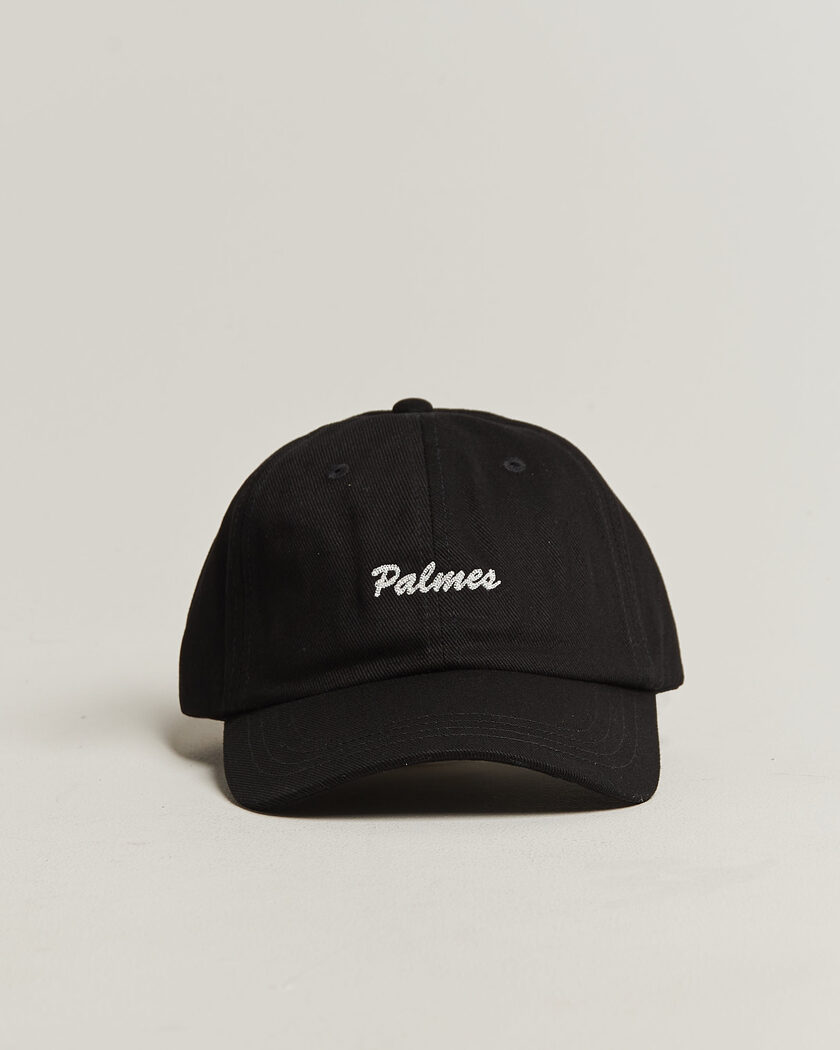 Palmes Logo 6-Panel Cap Black – Musta