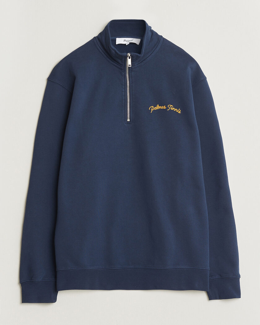 Palmes Western Zip Sweatshirt Navy – Sininen
