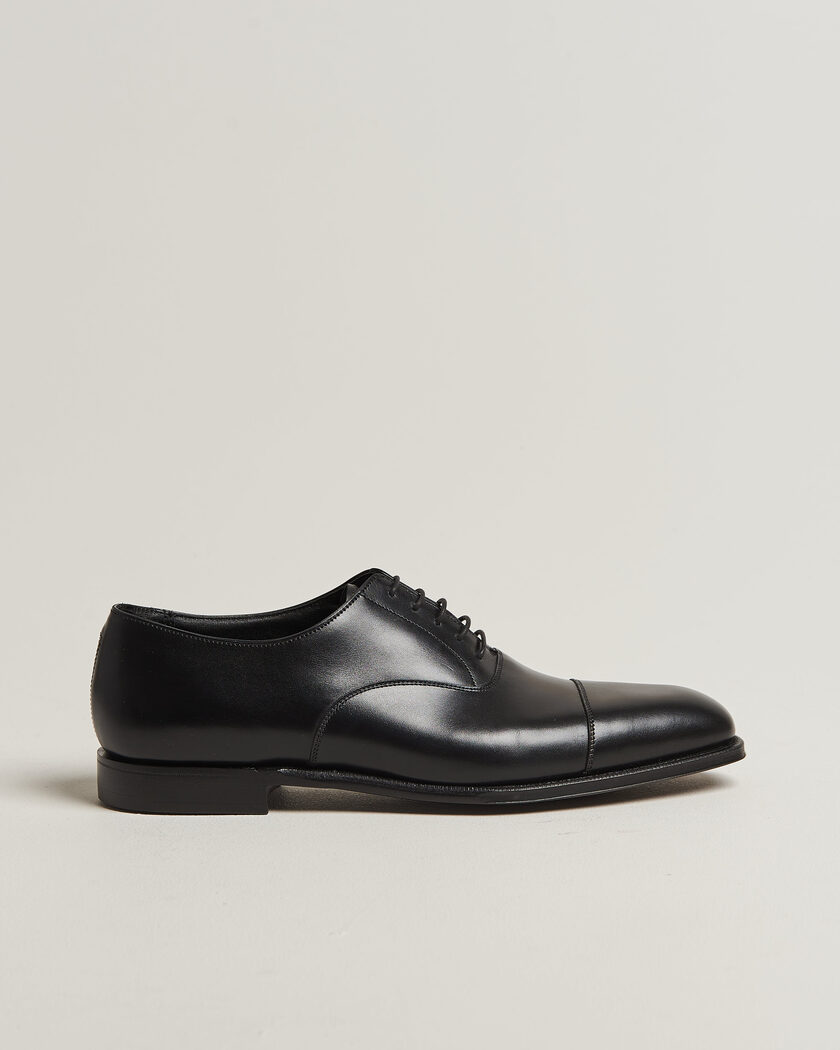 Crockett & Jones Audley Handgrade Oxford Black Calf – Musta
