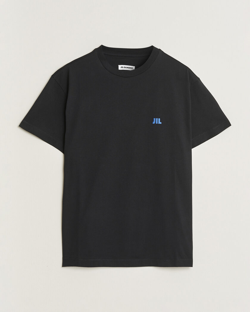 Jil Sander Short Sleeve Jil Logo T-Shirt Black – Musta