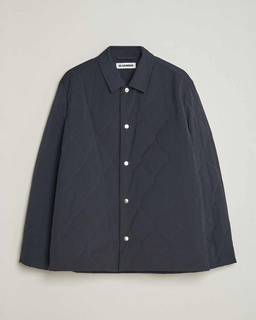 Jil Sander Quilted Down Jacket Navy – Sininen