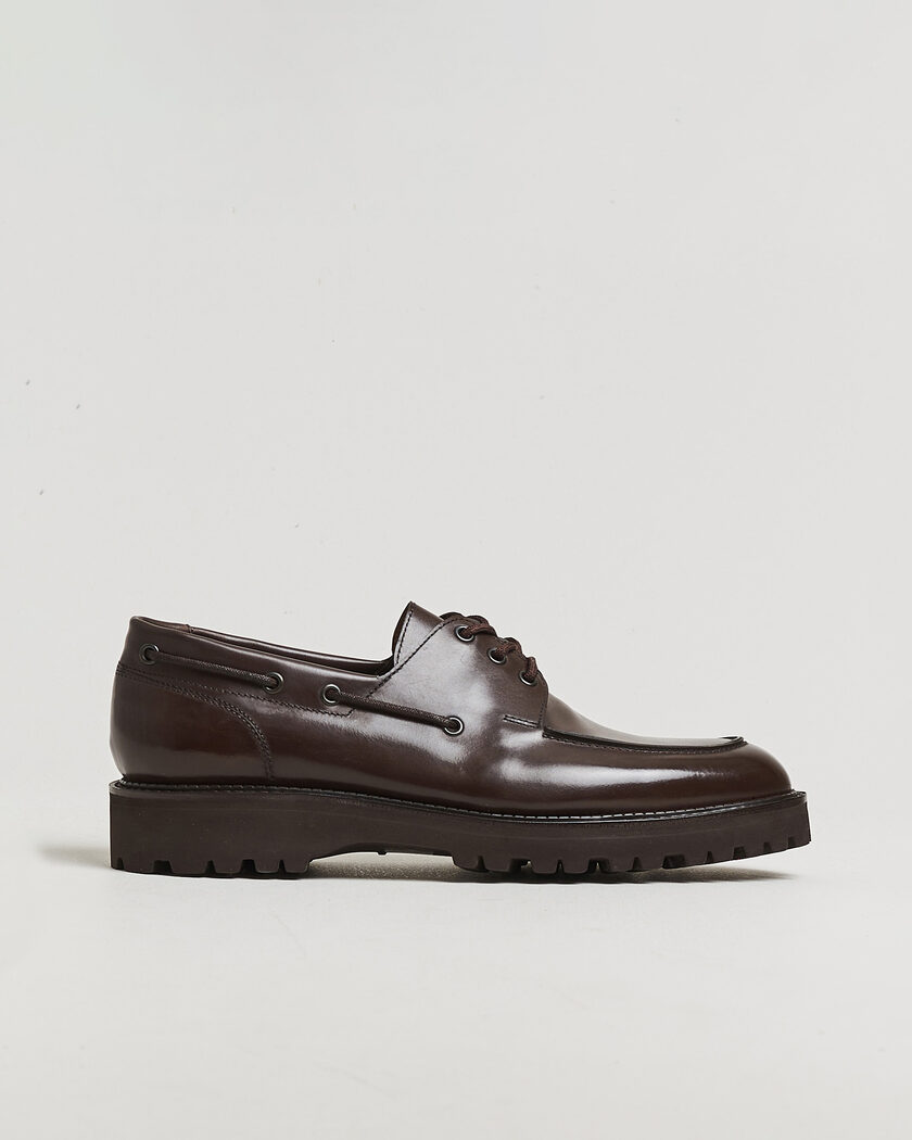 John Lobb Tide Moc Toe Derby Dark Brown Calf – Ruskea
