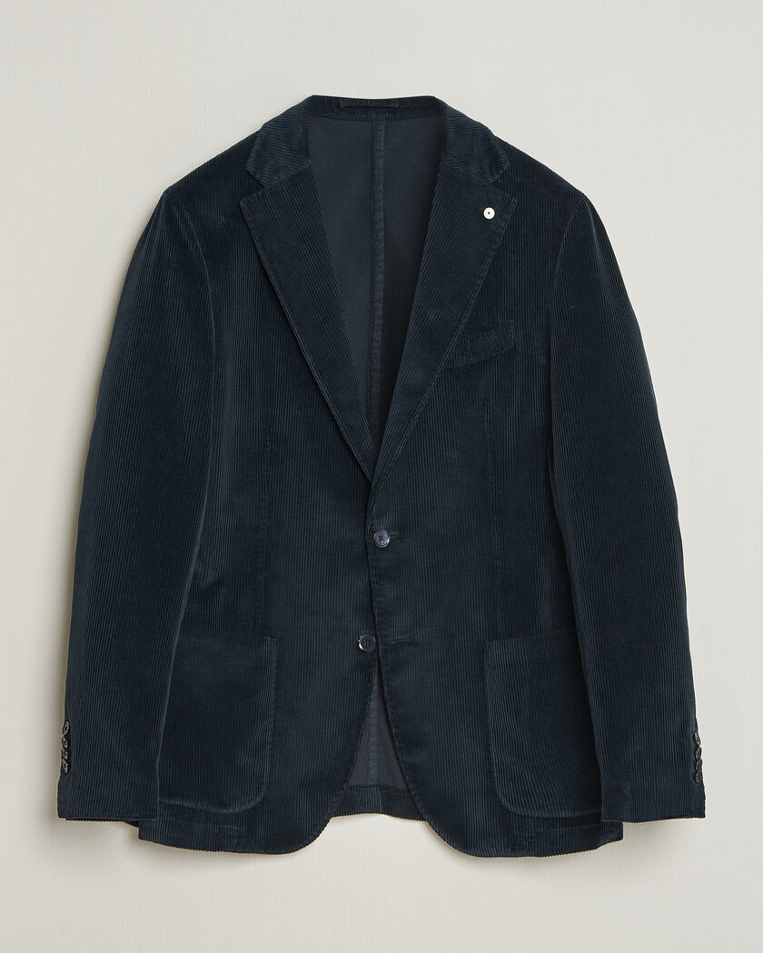 L.B.M. 1911 Jack Corduroy Blazer Navy – Sininen