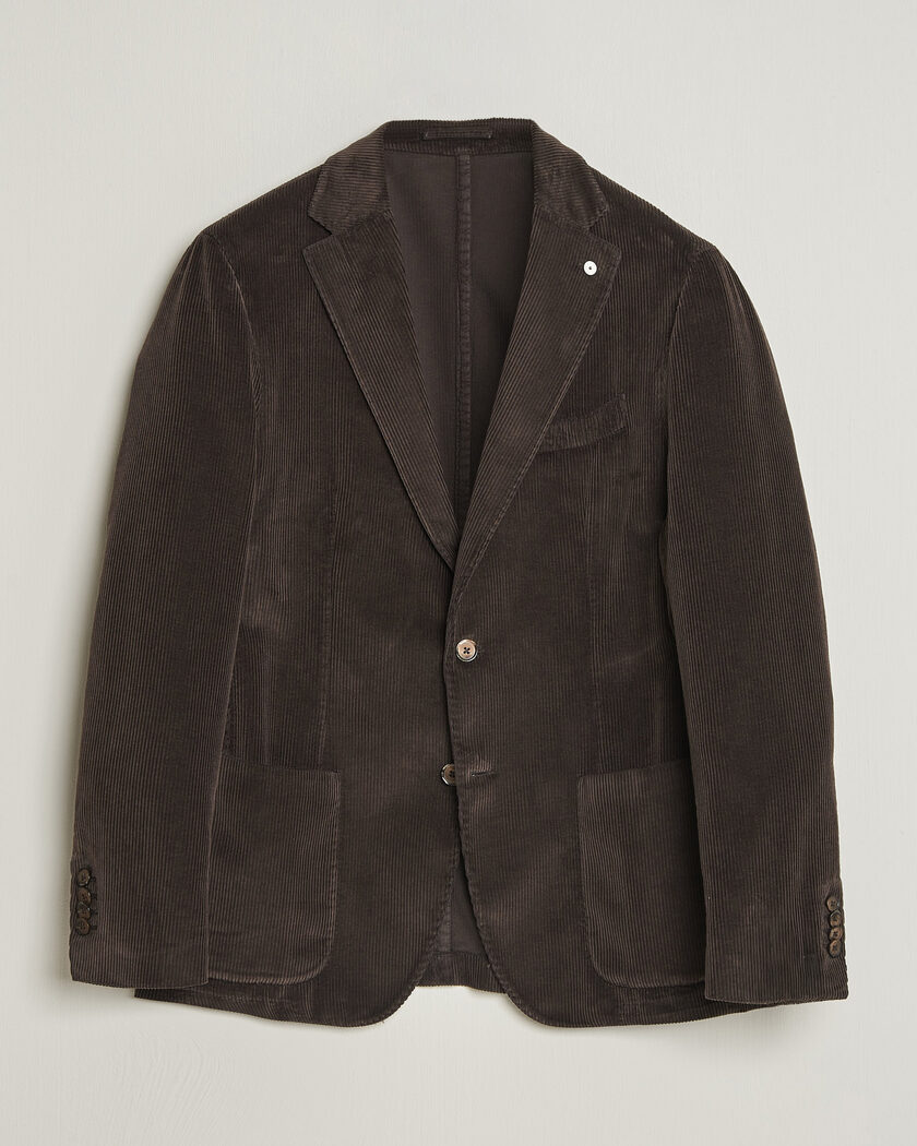 L.B.M. 1911 Jack Corduroy Blazer Brown – Ruskea
