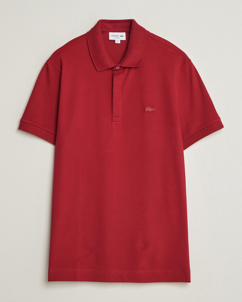 Lacoste Paris Polo Piké Bordeaux – Punainen