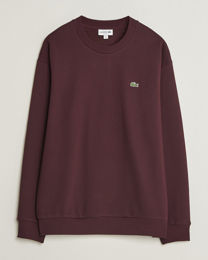 Lacoste Crew Neck Sweatshirt Oxalis – Ruskea