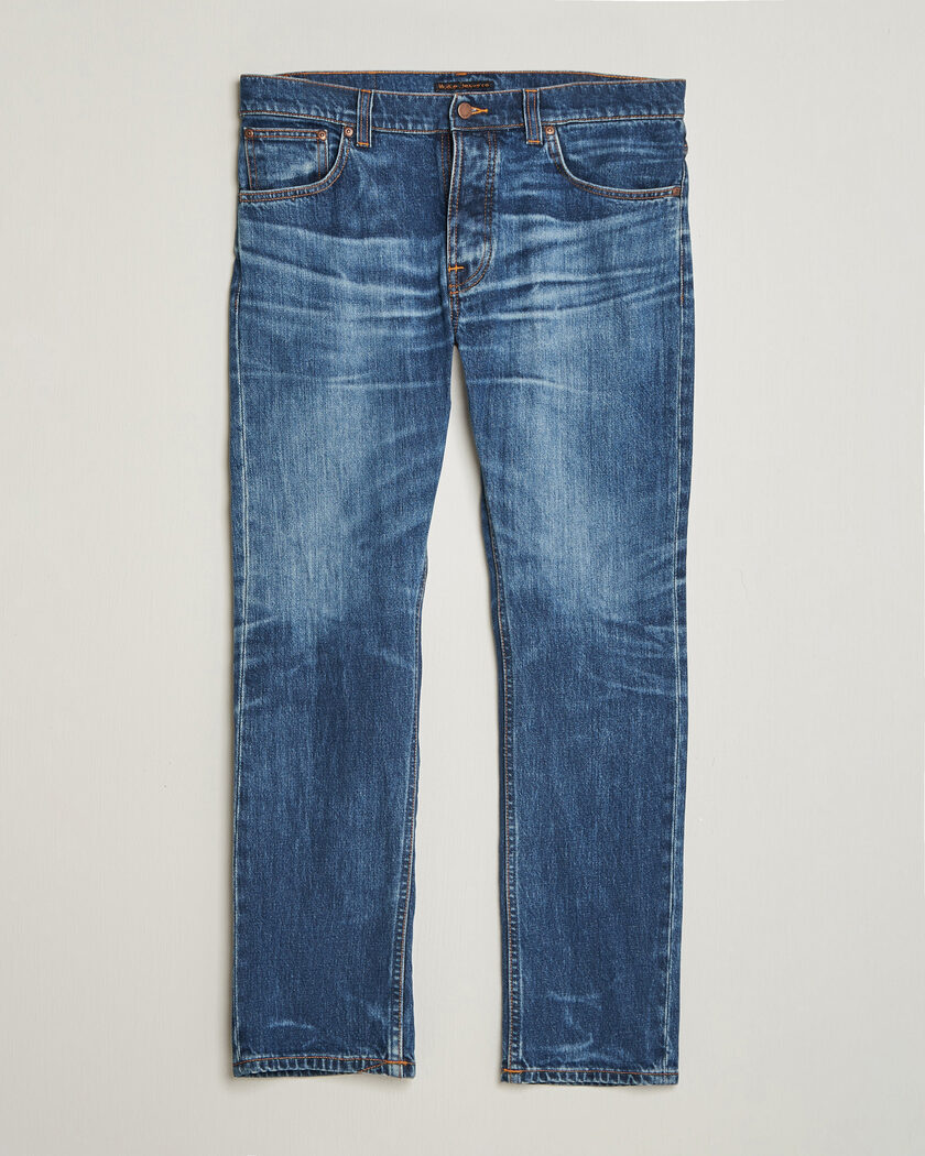 Nudie Jeans Grim Tim Jeans Life Tracks – Sininen