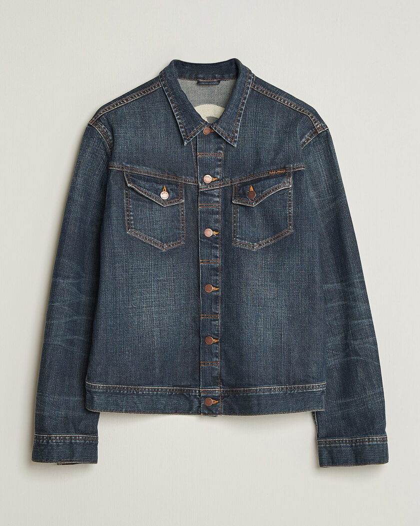 Nudie Jeans Conny Denim Jacket Big Wave Blue – Sininen