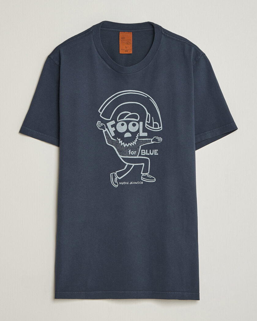 Nudie Jeans Roy Jeanjuggler T-Shirt Dark Blue – Sininen