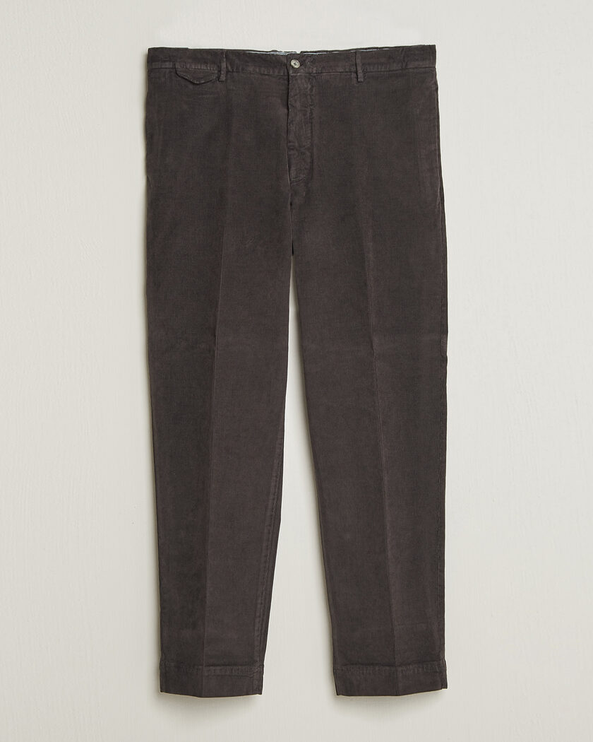 Santaniello Corduroy Trousers Dark Grey – Harmaa