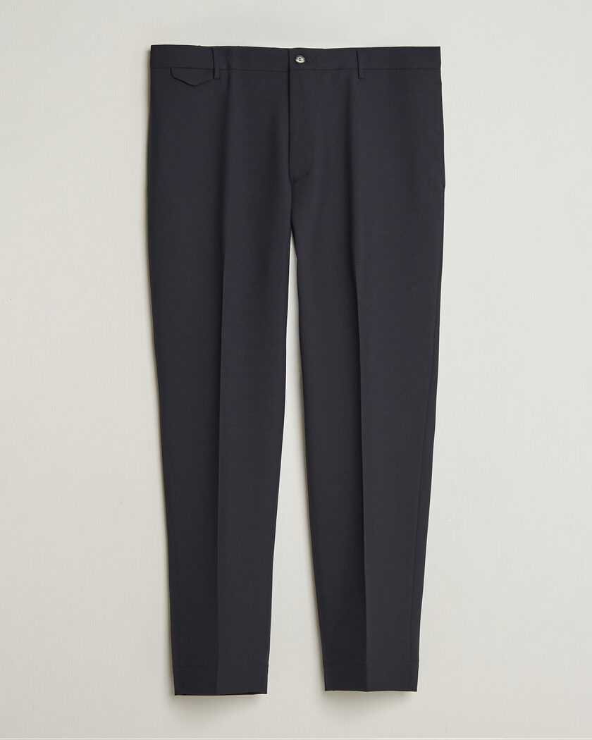 Santaniello Wool Trousers Navy – Sininen