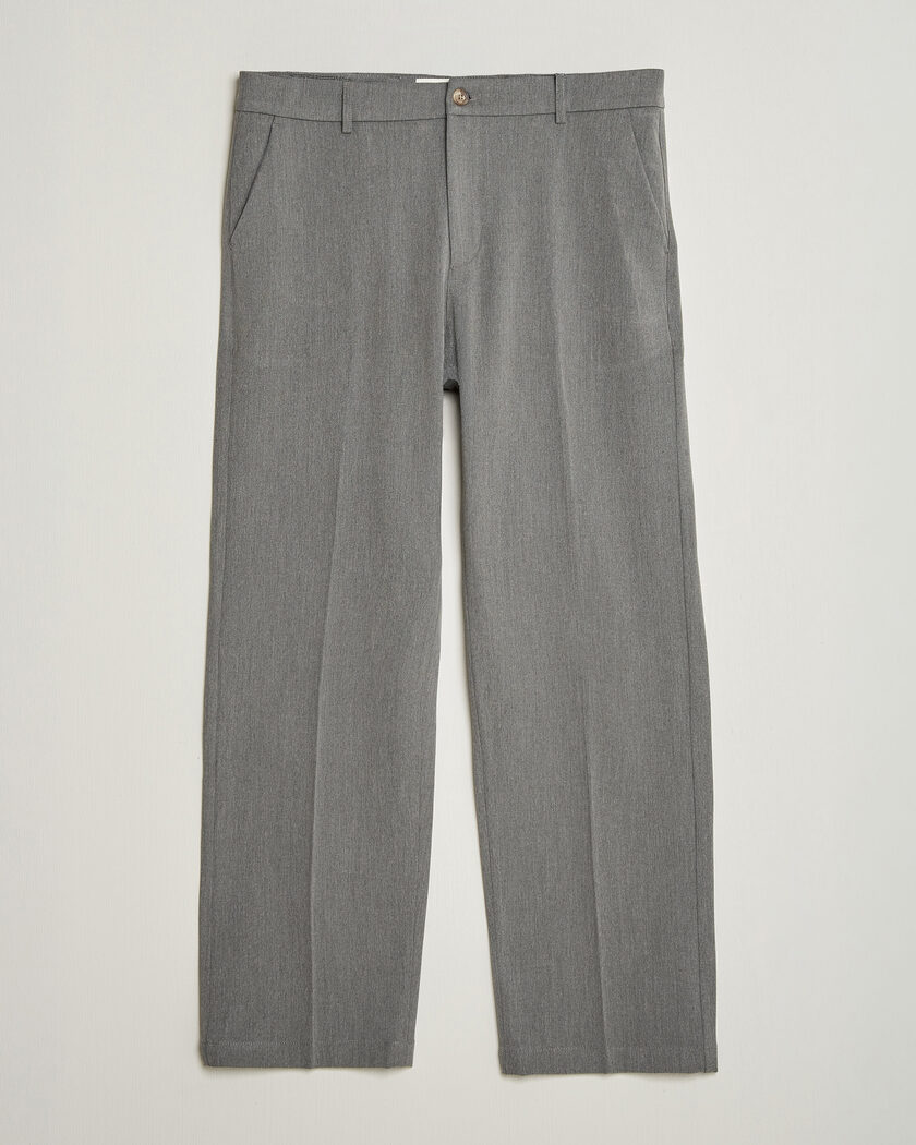 LES DEUX Como Solid Slack Pants Grey Melange – Harmaa